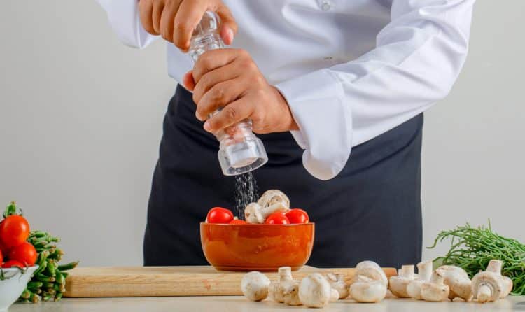 Adding Salt Into Food