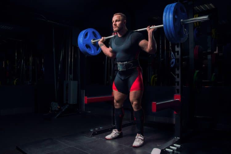 Athlete Doing Squats