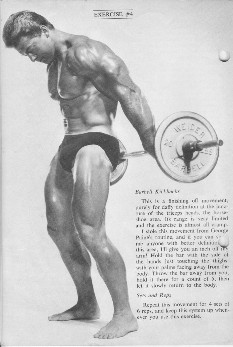 Barbell Kickback