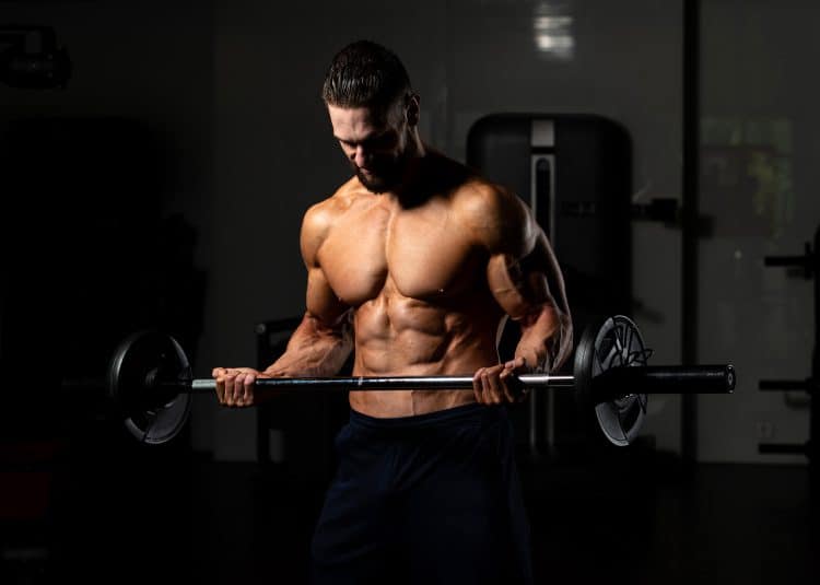Biceps Curls With A Barbell