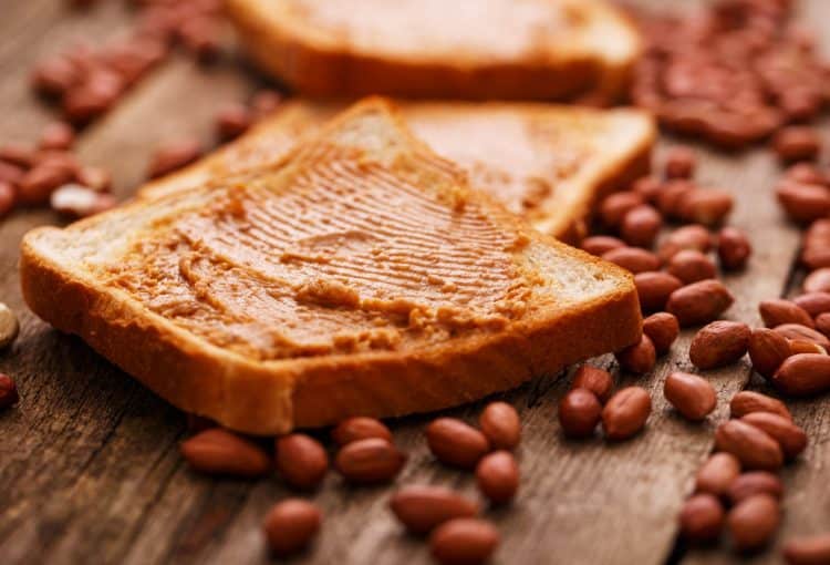 Brown Bread And Peanut Butter