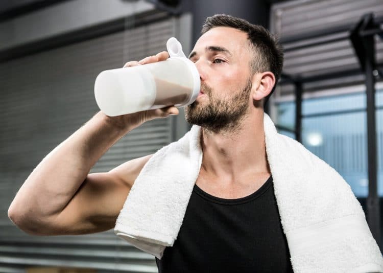 Drinking Protein Shake