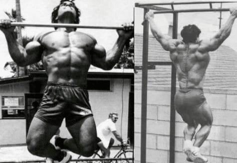 Franco Columbu Doing Pull Ups