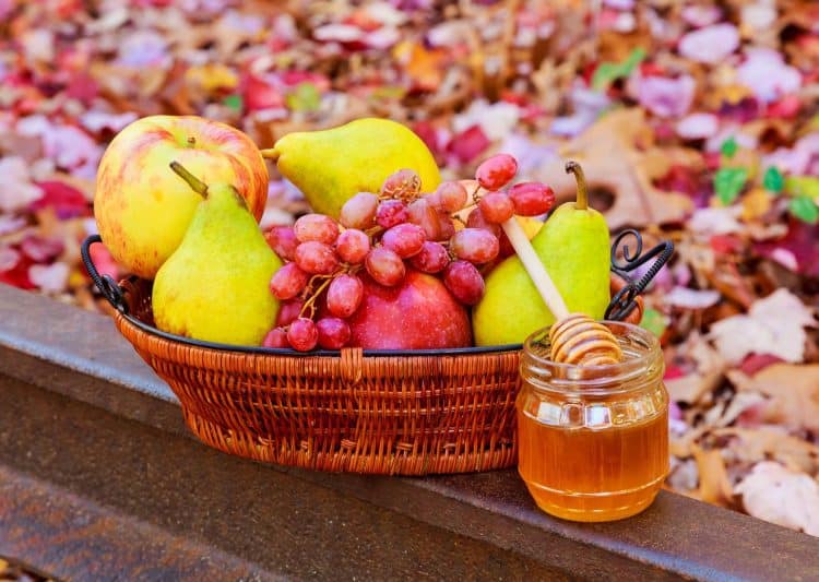 Fruits And Vegetables With Honey