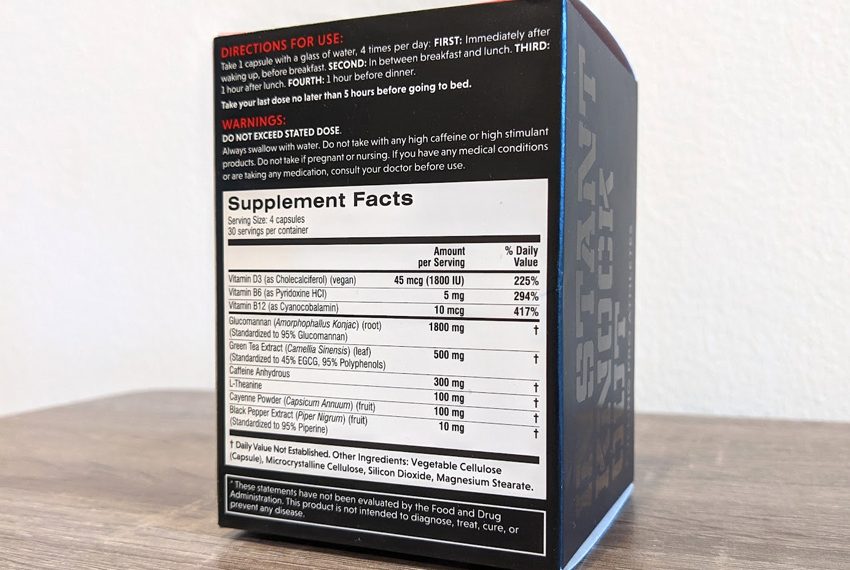 Instant Knockout Cut Ingredients