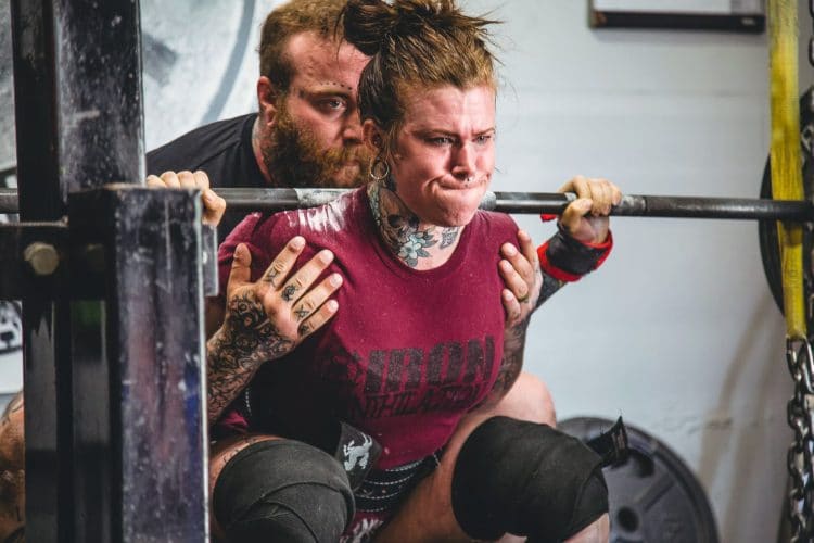 Powerlifter Doing Squat