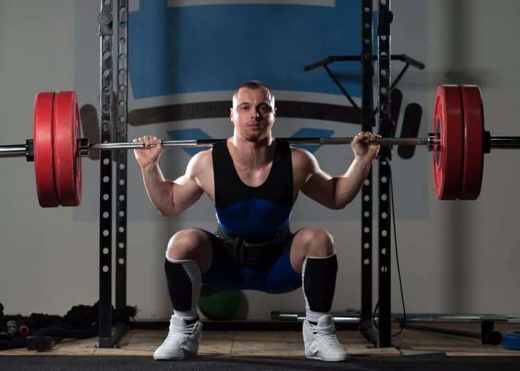 Powerlifter Doing Squat