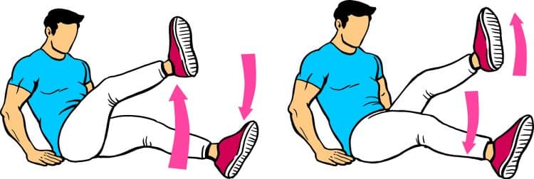 Scissor Kicks Muscles Worked