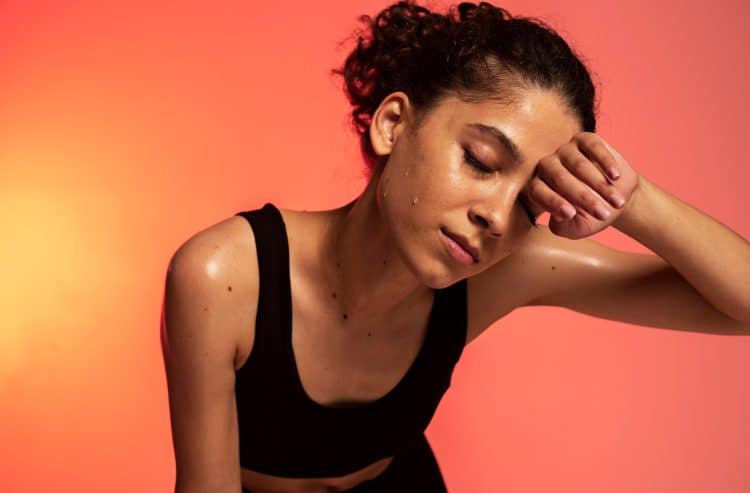 Sweaty Tired Woman