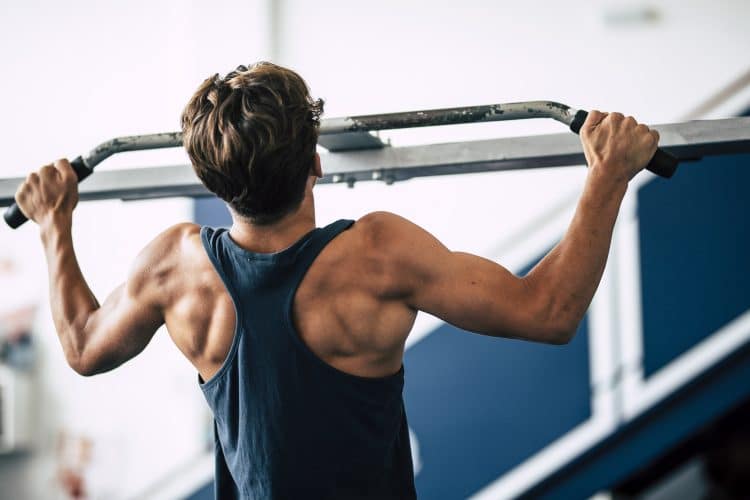 Teenager Doing Pullups