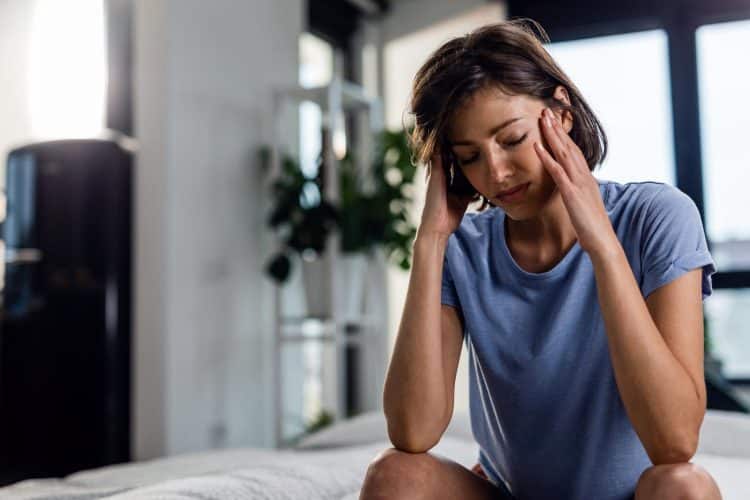 Woman Having Headache